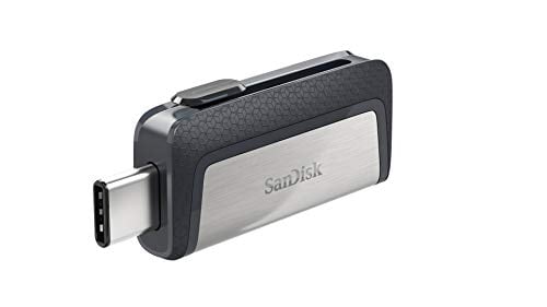 Book Cover SanDisk Ultra 32 GB Dual USB Flash Drive USB 3.0 Type-C, Silver