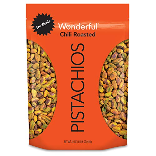 Book Cover Wonderful Pistachios, No Shells, Chili Roasted, 22 Ounce Resealable Pouch