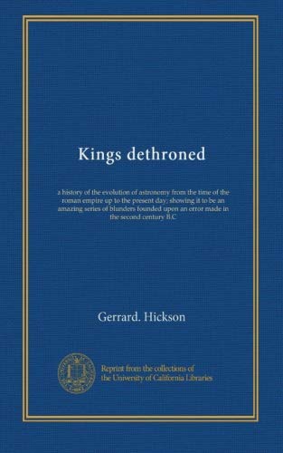 Book Cover Kings dethroned