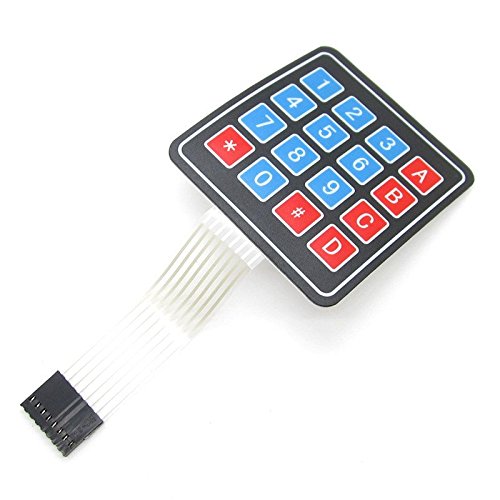 Book Cover 2pcs Matrix Array 4x4 16 Keys Membrane Switch Connector Switch Keypad for Arduino/AVR/PIC