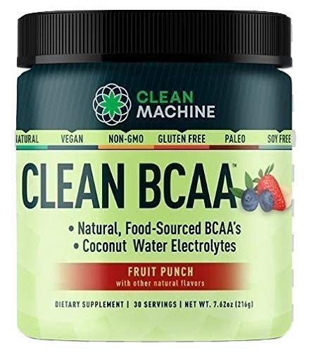 Book Cover Clean Machine BCAA Fruit Punch Powder, 30Count
