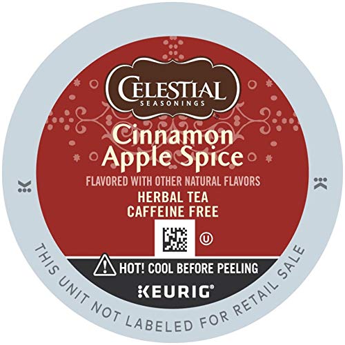Book Cover Celestial Seasonings Cinnamon Apple Spice Keurig Single-Serve K-Cup Pods, 24 Count