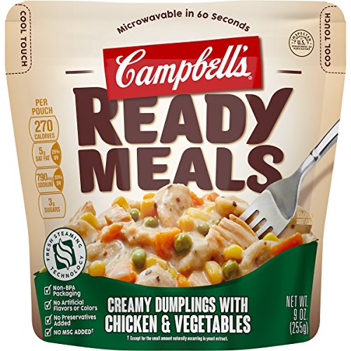 Book Cover Campbell's Ready Meals, Creamy Dumplings with Chicken & Vegetables, 9 Ounce (Pack of 6)