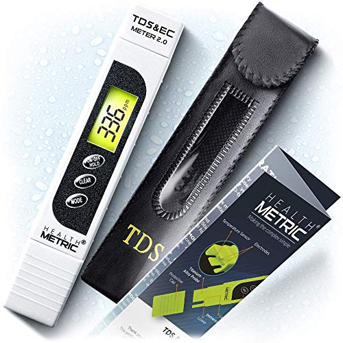 Book Cover TDS Meter Digital Water Tester - 3 in 1 ppm EC and Temperature Test Pen | Easy to Use Water Purity Tester | Ideal for Testing RO Drinking Water Swimming Pool Hydroponics Aquarium & More