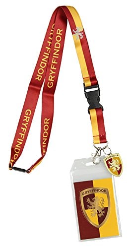 Book Cover Harry Potter Gryffindor Lanyard With 3D Metal Charm ID Card Holder And Sticker