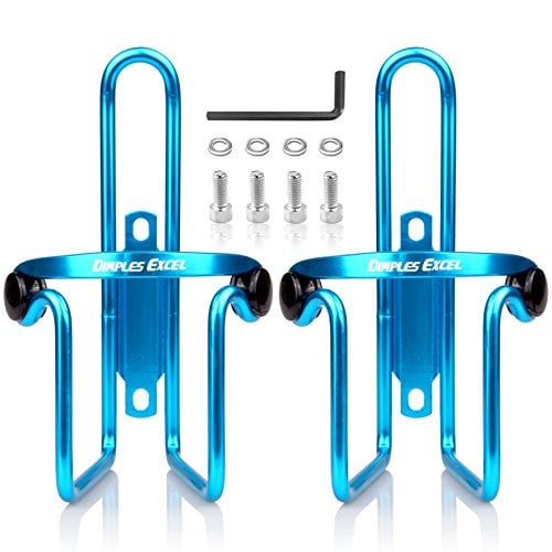 Book Cover Dimples Excel Bike Bicycle Water Bottle Cage (2 Pack) (2 PACK ( Blue + Blue ))