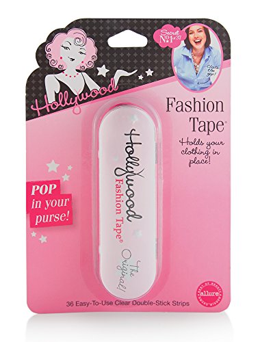 Book Cover Hollywood Fashion Secrets Fashion Tape Tin, Checklane (Upright) 36 ct double sided apparel tape