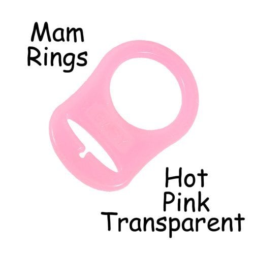 Book Cover 5 MAM Ring Button Style Pacifier Adapter (Hot Pink) - by i Craft for Less