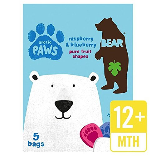 Book Cover Bear Fruit Paws Arctic Raspberry & Blueberry Multipack - 5 x 20g