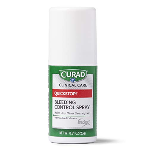 Book Cover CURAD QuickStop Bleeding Control Spray, For Minor Cuts & Scrapes, .81oz (1 Count)