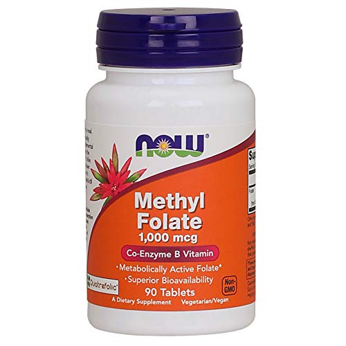 Book Cover Now Supplements, Methyl Folate, 1000 mcg, 90 Tablets