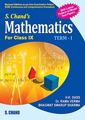 Book Cover S.Chand’S Mathematics For Class IX Term I