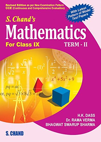 Book Cover S.Chand’S Mathematics For Class IX Term II