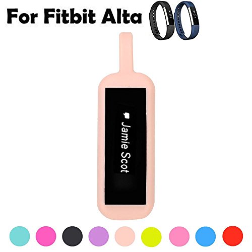 Book Cover ZSZCXD Fitbit Alta Clip, Colorful Replacement Accessory Magnetic Clip Clasp Strap for Fitbit Alta HR and Alta(No Tracker) (Nude)