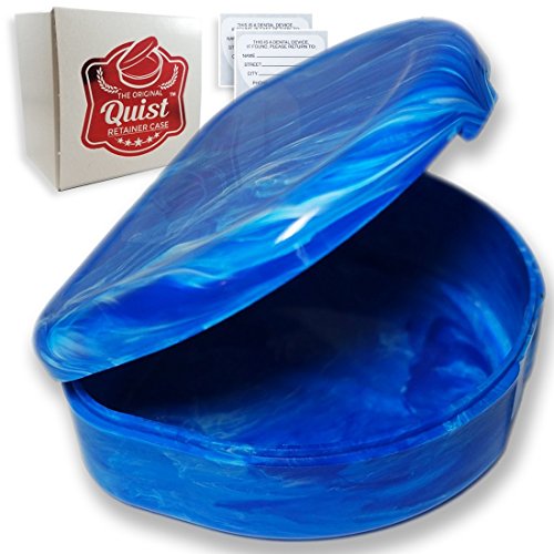 Book Cover QUIST (TM) Orthodontic Retainer Case (Blue)