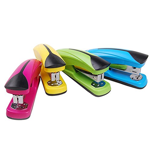 Book Cover Happy Office Style Stapler,Random Color-ABS91641
