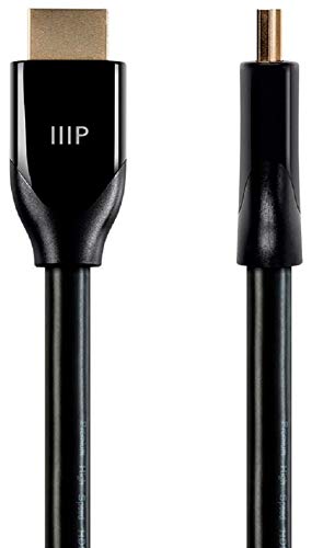 Book Cover Monoprice Certified Premium High Speed HDMI Cable, HDR, 10ft - Black