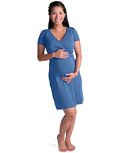 Book Cover Kindred Bravely Ultra Soft Maternity & Nursing Nightgown Dress