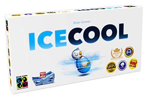 Book Cover Brain Games BGP5168 Publishing Ice Cool - Flicking Action Dexterity Game for All Ages - Kids, Family, Adults, and Gamers