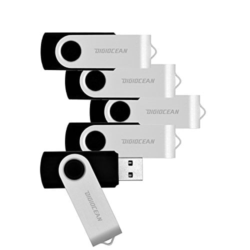 Book Cover Hibeam 32 GB USB 3.0 Flash Drives -(5 -Pack), Black