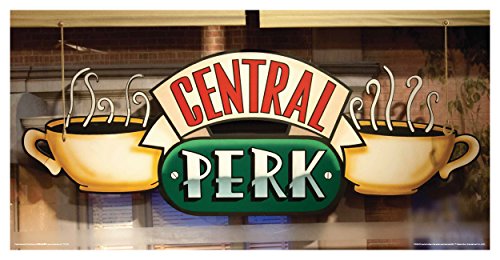Book Cover Culturenik Friends Central Perk Cafe Window Coffee Cup Logo TV Television Show Poster Print 12 by 24