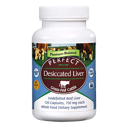 Book Cover Perfect Perfect Desiccated Liver - 120 Capsules (Pack of 2)