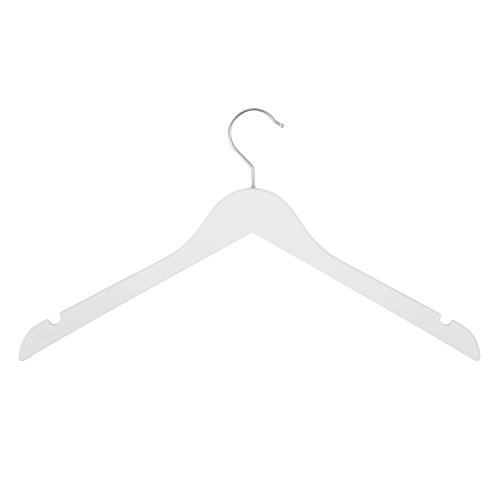 Book Cover Honey-Can-Do HNG-06280 Contoured Wooden Suit/Dress Hanger, 4-Pack, White