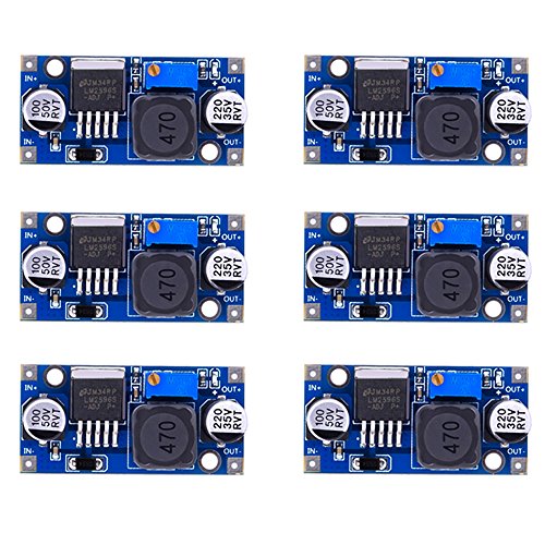 Book Cover 6 Pack LM2596 DC to DC Buck Converter 3.0-40V to 1.5-35V Power Supply Step Down Module