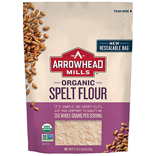 Book Cover Arrowhead Mills Organic Spelt Flour, 22 Ounce Bag (Pack of 6)
