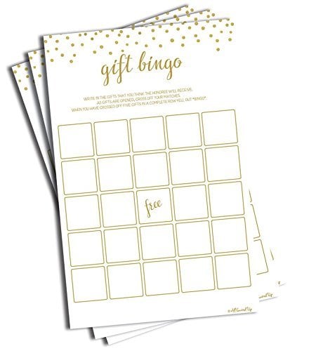 Book Cover TANGDIAABBCC All-Ewired-Up Gift Bingo - Game - Gold Confetti (50-Sheets)