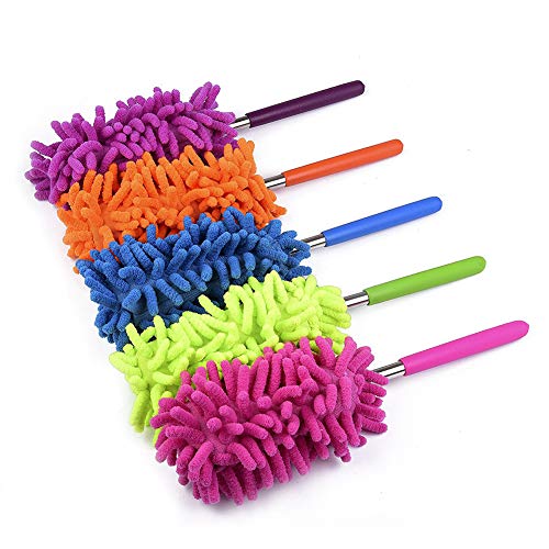 Book Cover Washable Dusters for Cleaning, Phoenixes Feather Duster Extendable Dusting Wand 11