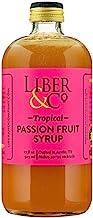 Book Cover Liber & Co. Tropical Passion Fruit Syrup (17 oz)