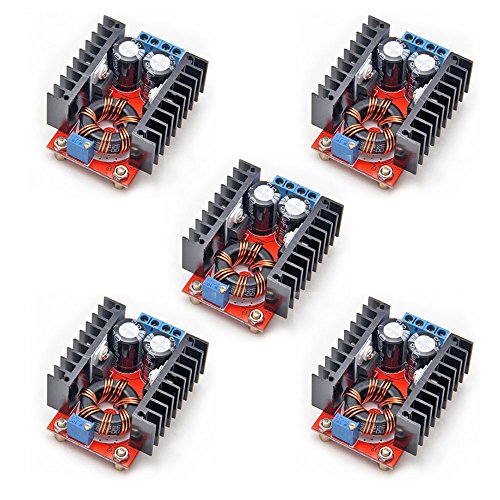 Book Cover Gowoops 5PCS 150W DC-DC 10-32V to 12-35V Step Up Boost Converter Module Adjustable Power Voltage
