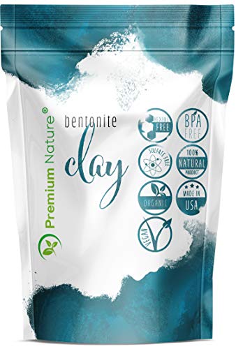 Book Cover Indian Healing Bentonite Clay Mask - Detoxifying Facial Mask Acne Scar Removal Treatment for Hair & Skin, Face Care Masks Natural Deep Cleansing, Pore Minimizer Detox Clay Cleanser Powder 16 oz