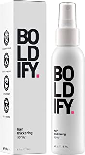 Book Cover BOLDIFY Hair Thickening Spray - Get Thicker Hair in 60 Seconds - Stylist Recommended Hair Products for Women & Men - Hair Volumizer + Texture Spray Hair Thickener for Fine Hair - 4 oz
