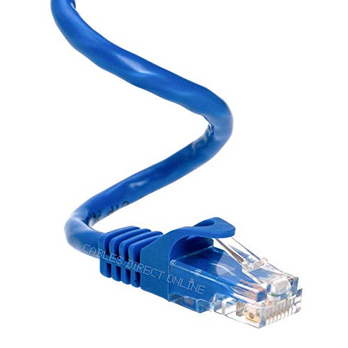 Book Cover Cables Direct Online Blue 200ft Cat6 Ethernet Network Cable RJ45 Internet Modem Patch Cord