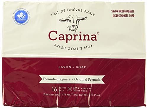 Book Cover Caprina Canus Original Formula Fresh Goat's Milk Soap, 16 bars