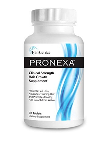Book Cover Pronexa by Hairgenics Hair Growth Supplement Prevents Hair Loss and Thinning, Nourishes Hair, and Helps Regrow Hair with Biotin and Natural DHT Blockers.