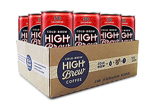 Book Cover High Brew Coffee Double Espresso Can, 8 Fl Oz,  Pack of 12
