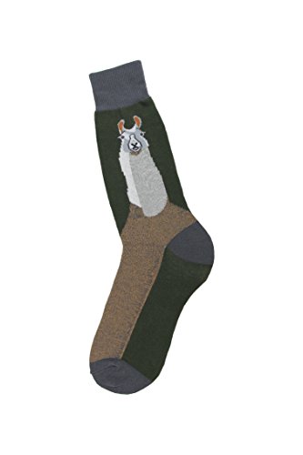 Book Cover Foot Traffic Men's Novelty Socks, Funny Animal-Themed Dress Socks, Sizes 7â€“12 - -