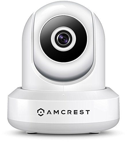 Book Cover Amcrest ProHD 1080P POE (Power Over Ethernet) IP Camera with Pan/Tilt, Two-Way Audio, Optional Cloud Recording, Full HD (1920TVL) @ 30FPS, Wide 90° Viewing Angle and Night Vision IP2M-841EW (White)