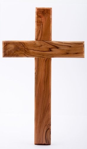 Book Cover Wooden Cross. Plain wood cross. Holy Land wood cross.Olive Wood Cross. by Wood Cross
