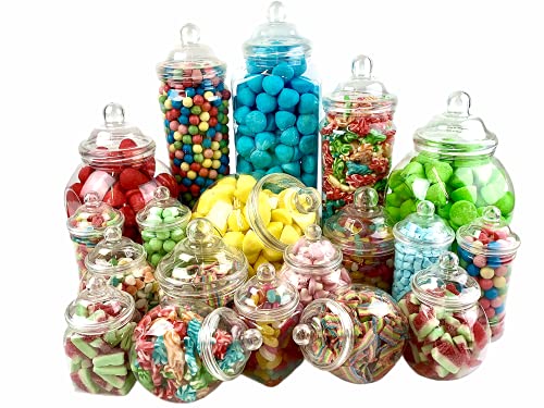 Book Cover Plastic Jar Party Pack - 19 Assorted Jars
