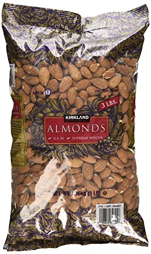 Book Cover Kirkland Signature Supreme Whole Almonds, 3 Pound (Pack of 2)