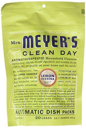 Book Cover Mrs. Meyer's Clean Day Automatic Dishwashing Pack - 12.7 Oz - Lemon Verbena - 2 Pk