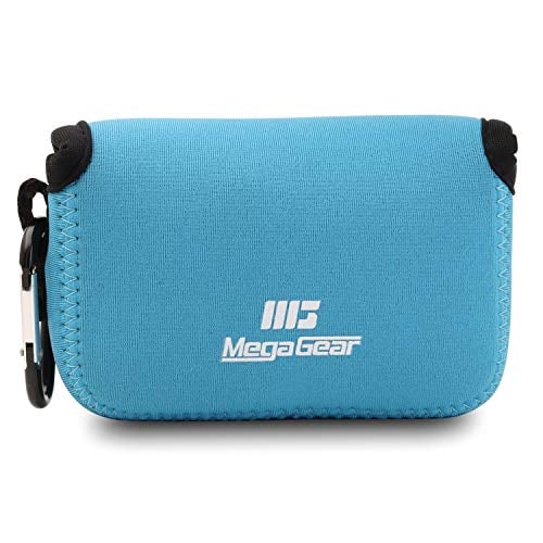 Book Cover MegaGear MG789 Ultra Light Neoprene Camera Case compatible with Nikon Coolpix W150, W100, S33 - Blue