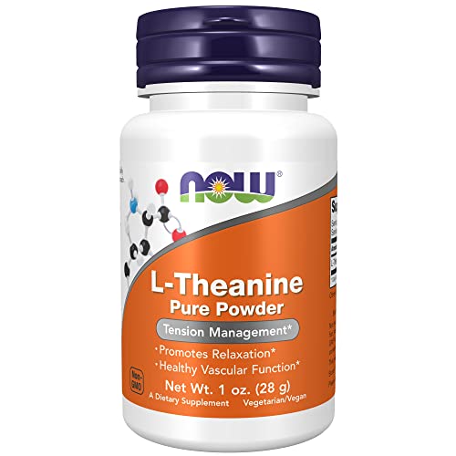 Book Cover NOW Supplements, L-Theanine Pure Powder, Tension Management*, Amino Acid, 1-Ounce