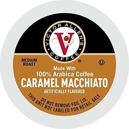 Book Cover Victor Allen Coffee, Caramel Macchiato Single Serve K-cup, 80 Count (Compatible with 2.0 Keurig Brewers)