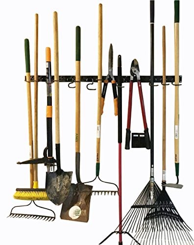 Book Cover Adjustable Storage System 120cm , Wall Holders for Tools, Wall Mount Tool Organiser, Garage Organiser, Garden Tool Organiser, Garage Storage
