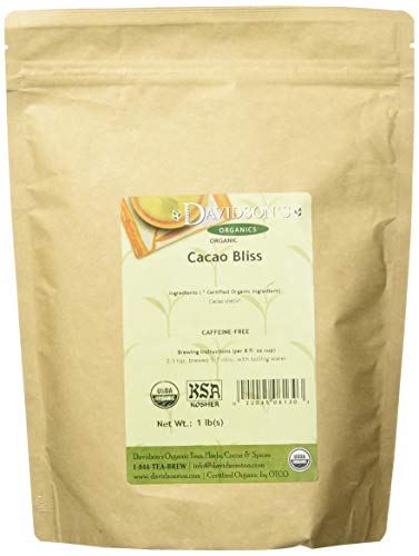 Book Cover Davidson's Organics, Cacao Bliss, Loose Leaf Cacao, 16-Ounce Bag
